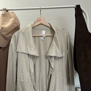 Chic Cream Trench Coat for Women